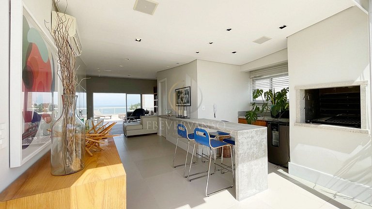 Cobertura pé na areia