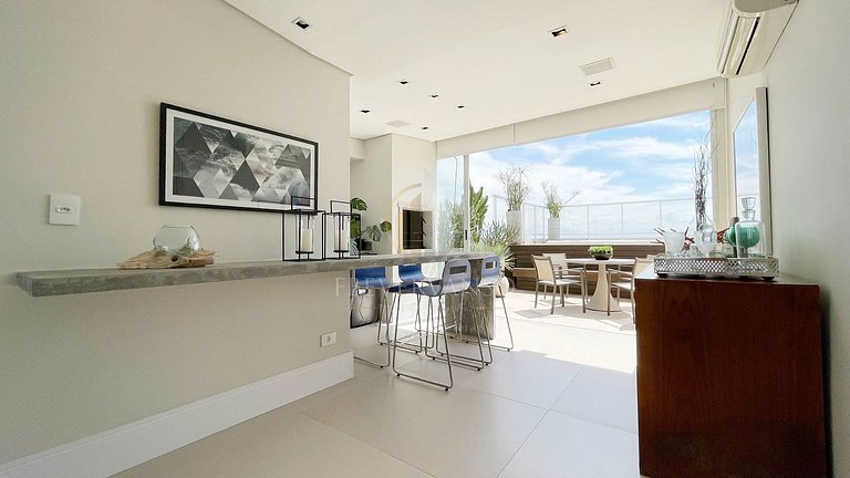 Cobertura pé na areia