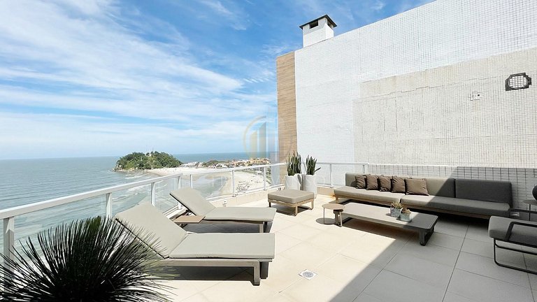 Cobertura pé na areia