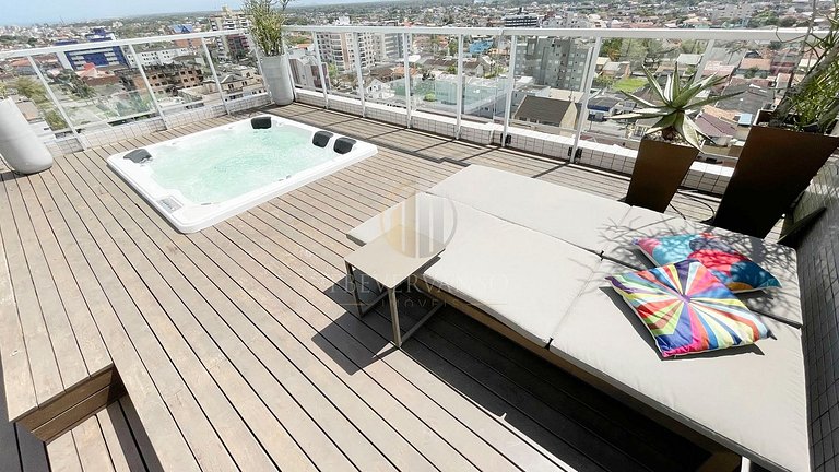 Cobertura pé na areia