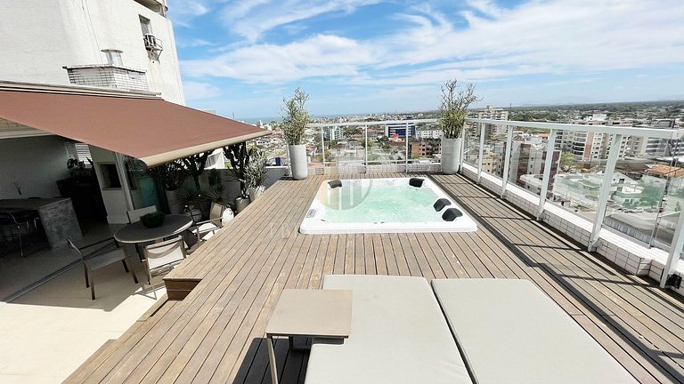 Cobertura pé na areia