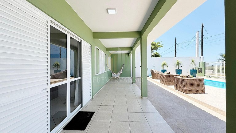 Frente Mar, piscina, Ar + Wi-fi /Ideal p/ família