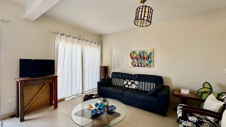 Triplex frente mar com piscina e Wi-Fi