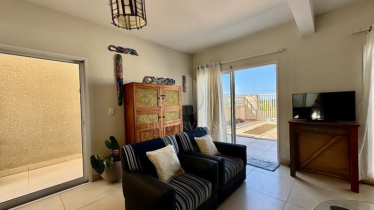 Triplex frente mar com piscina e Wi-Fi