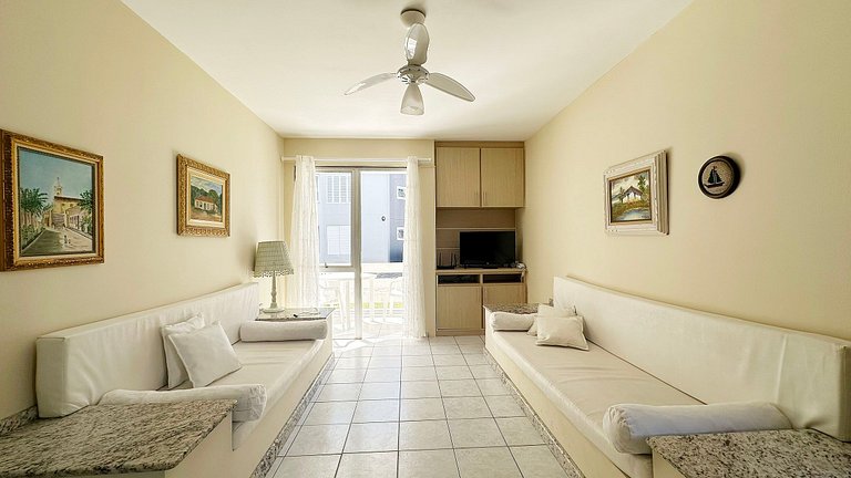 Apartamento em condomínio frente Mar - Wi-fi