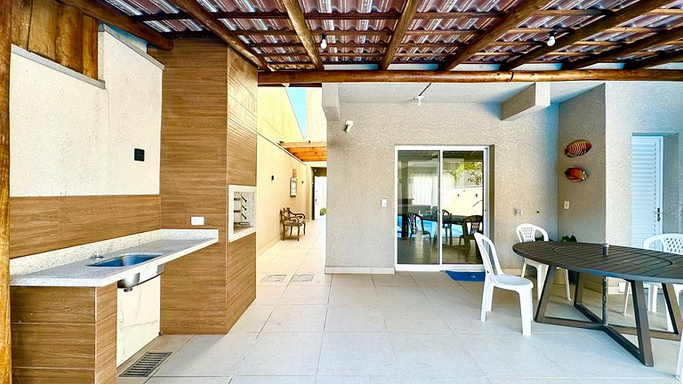 Triplex frente mar com piscina e Wi-Fi