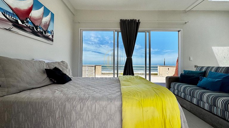 Triplex frente mar com piscina e Wi-Fi